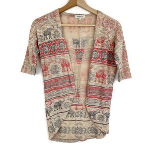 🦋 Ginger G Girl's Elephant Print Cardigan